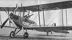 B.E.2c typ, s kterým 2nd Lt. Clarke nevystoupal dost vysoko