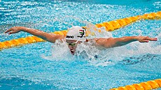 Dalma Sebestyenová z Maarska plave na letních olympijských hrách v roce 2020 v...