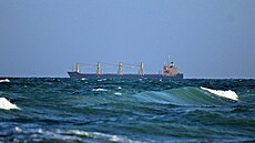 Loď plavící se pod vlajkou Marshallových ostrovů v Indickém oceánu (ilustrační... Loď plavící se pod vlajkou Marshallových ostrovů v Indickém oceánu (ilustrační...