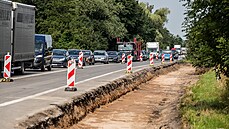 Stavba nového kruhového objezdu silnice a podchodu v Třebechovicích pod Orebem... Stavba nového kruhového objezdu silnice a podchodu v Třebechovicích pod Orebem...
