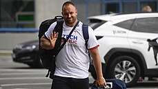 Koulař Tomáš Staněk před odletem na olympijské hry v Tokiu. Koulař Tomáš Staněk před odletem na olympijské hry v Tokiu.