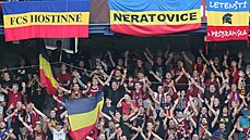 Fanoušci Sparty před odvetou 2. předkola Ligy mistrů s Rapidem Vídeň. Fanoušci Sparty před odvetou 2. předkola Ligy mistrů s Rapidem Vídeň.
