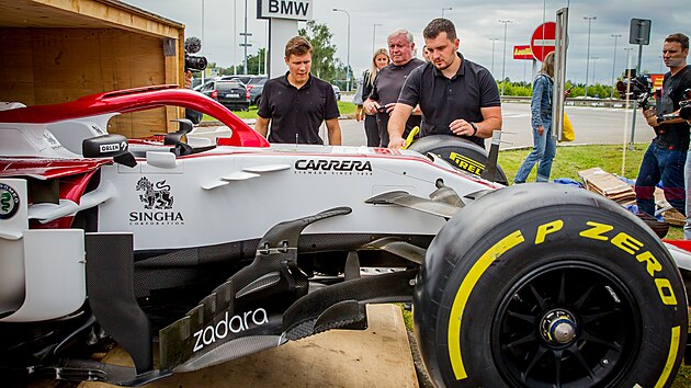 V Budějovicích vystavují monopost formule 1.