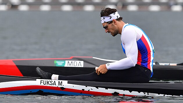 Rychlostn kanoista Martin Fuksa po olympijskm finle na 1000 metr v Tokiu