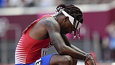 Americká štafeta na 4x100 metrů překvapivě neprošla do bojů o medaile, v... Americká štafeta na 4x100 metrů překvapivě neprošla do bojů o medaile, v...