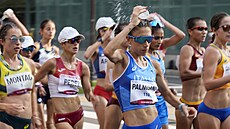 Antonella Palmisanová me slavit olympijské vítzství. (6. srpna 2021)