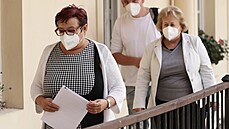 Ředitelka Hygienické stanice hlavního města Prahy Zdeňka Jágrová (vzadu) a... Ředitelka Hygienické stanice hlavního města Prahy Zdeňka Jágrová (vzadu) a...
