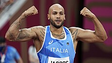 Ital Lamont Jacobs vyhrál sprint na 100 metr. (1. srpna 2021)