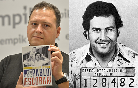 Sebastián Marroquín a  jeho otec Pablo Escobar