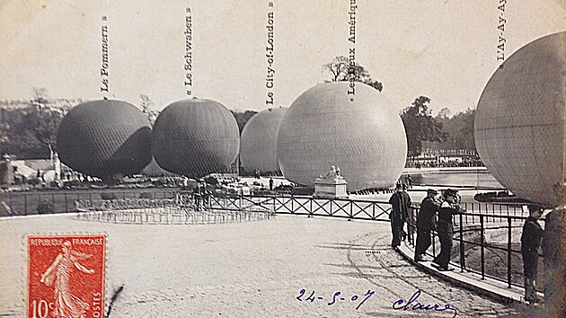 První start Poháru Gordona Bennetta, Paříž, 1906
