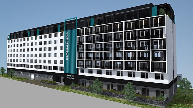 Bývalý hotel Jehla během dvou let projde kompletní rekonstrukcí a revitalizací. Takto by dle vizualizace měl vypadat výsledek.