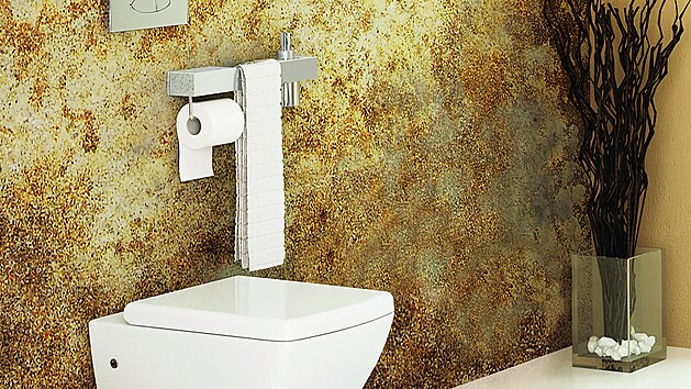 Keramick toaleta minimalisticky istch tvar ze srie Purity se vyrb i ve verzi s bidetovac sprkou.