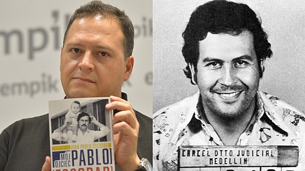 Sebastin Marroqun a  jeho otec Pablo Escobar