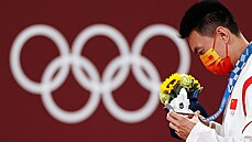 Stíbrná medailistka Zhu Yaming z íny vybojoval pro ínu pouze stíbro v...