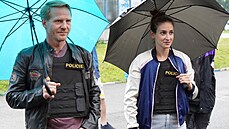 Štěpán Benoni a Marta Dancingerová při natáčení seriálu Duch Štěpán Benoni a Marta Dancingerová při natáčení seriálu Duch