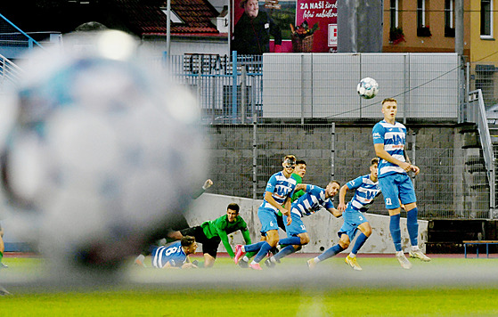 Momentka z utkání fotbalist Ústí nad Labem.