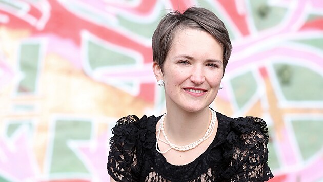 Kamila Boudová, zakladatelka Slou fashion days a propagátorka udržitelné módy. (23. 8. 2021)