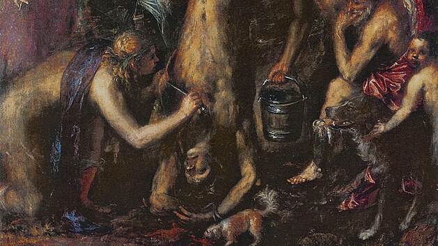 Tizian - Apollo a Marsyas (asi v letech 1550-1576) - z výstavy Luk & lyra... Tizian - Apollo a Marsyas (asi v letech 1550-1576) - z výstavy Luk & lyra...