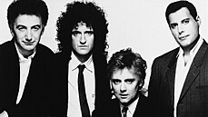 Britsk hudebn skupina Queen na snmku z roku 1989
