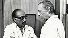 Herci Ladislav Chudík a Miloš Kopecký v televizním seriálu Nemocnice na kraji... Herci Ladislav Chudík a Miloš Kopecký v televizním seriálu Nemocnice na kraji...