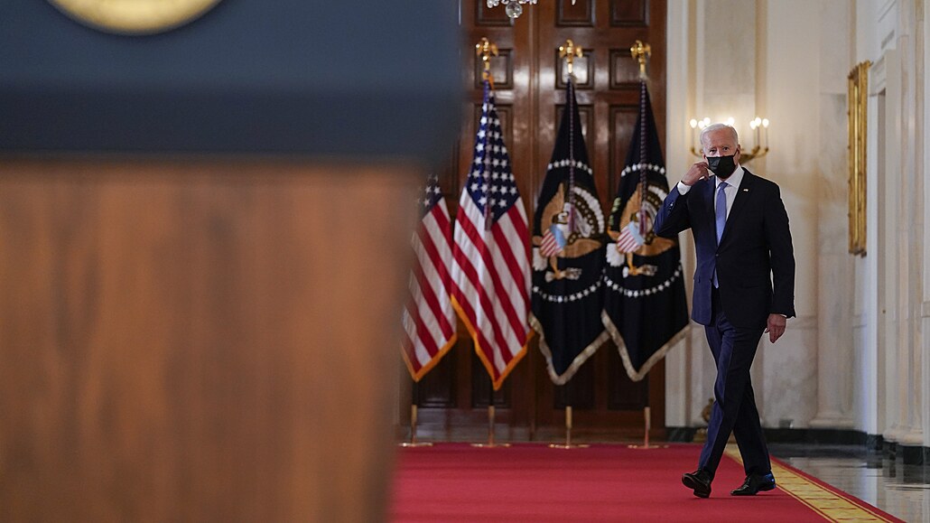 Prezident Joe Biden pi projevu o situaci v Afghánistánu (31. 8. 2021)