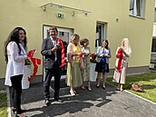 Otevření domova pro seniory v Horních Měcholupech