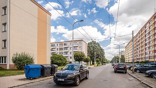 Severní ulice v Hradci Králové (11. 8. 2021)