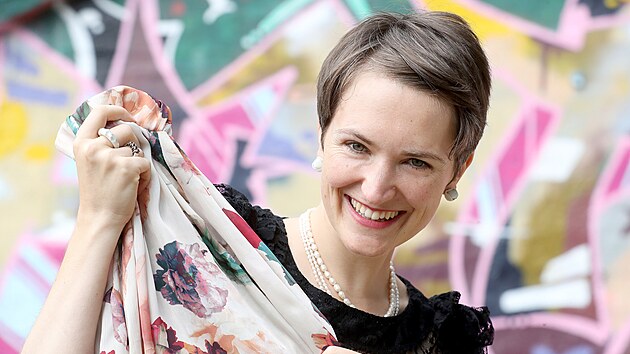 Kamila Boudová, zakladatelka Slou fashion days a propagátorka udržitelné módy. (23. 8. 2021)