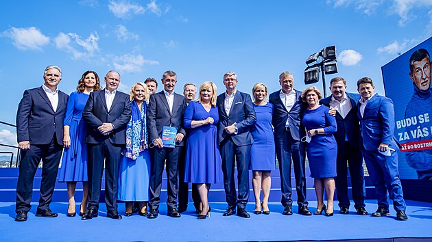 Hnutí ANO zahájilo kampaň k volbám do Poslanecké sněmovny. (2. září 2021)
