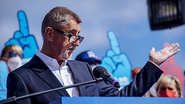 Premir a pedseda hnut ANO Andrej Babi zahjil kampa k volbm do Poslaneck snmovny. (2. z 2021)