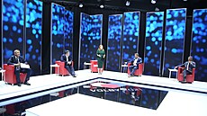 Andrej Babiš, Jan Hamáček, Marian Jurečka a Ivan Bartoš v předvolební debatě... Andrej Babiš, Jan Hamáček, Marian Jurečka a Ivan Bartoš v předvolební debatě...