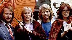 Legendární védská hudební skupina ABBA na snímku z roku 1980