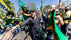 Shromáždění příznivců brazilského prezidenta Jaira Bolsonara ve městě Cuiaba... Shromáždění příznivců brazilského prezidenta Jaira Bolsonara ve městě Cuiaba...