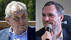 Prezident Miloš Zeman (vlevo) a pražský primátor Zdeněk Hřib Prezident Miloš Zeman (vlevo) a pražský primátor Zdeněk Hřib
