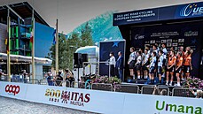 Medailisté z časovky smíšených družstev na ME v Trentu Medailisté z časovky smíšených družstev na ME v Trentu