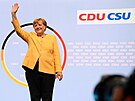 Angela Merkelová pi zahájení volební kampan CDU/CSU v Berlín (21. srpna 2021)