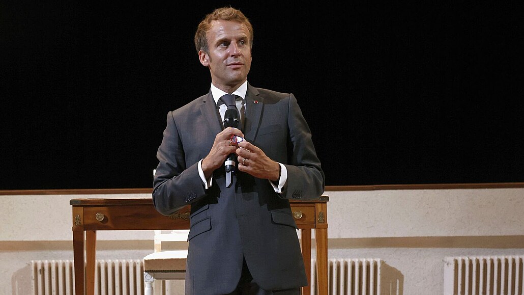 Francouzský prezident Emmanuel Macron (16. záí 2021)