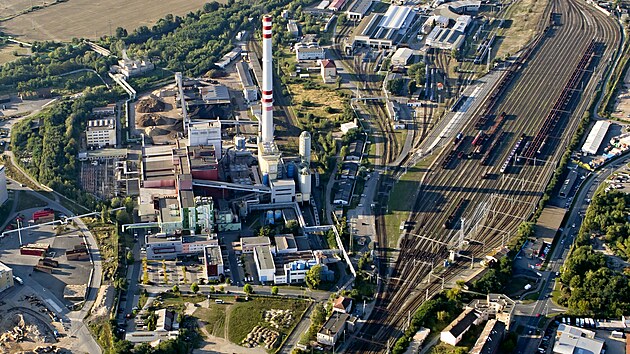 Plzeňská teplárenská, seřazovací nádraží a vlakové depo v Plzni (8. 9. 2021)