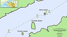 Mapy nejsou píli výmluvné: patí snad ostrvek Dánsku a Kanad napl?