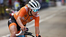Nizozemská cyklistka Ellen van Dijková získala po čtyřech titulech mistryně... Nizozemská cyklistka Ellen van Dijková získala po čtyřech titulech mistryně...