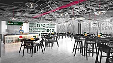 Vizualizace restaurace na Expu 2020 Vizualizace restaurace na Expu 2020