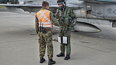 Podplukovník Michal Daněk nalétal na stíhačce Gripen už dva tisíce hodin. (23.... Podplukovník Michal Daněk nalétal na stíhačce Gripen už dva tisíce hodin. (23....