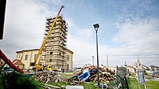 Po třech měsících od tornáda je vidět posun v obnově Moravské Nové Vsi.... Po třech měsících od tornáda je vidět posun v obnově Moravské Nové Vsi....