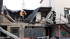 Výbuch plynu poničil dům v Litovli na Olomoucku. (25. září 2021) Výbuch plynu poničil dům v Litovli na Olomoucku. (25. září 2021)