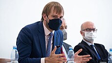 Ministr zdravotnictví Adam Vojtěch v Nemocnici Chomutov. (30.září 2021) Ministr zdravotnictví Adam Vojtěch v Nemocnici Chomutov. (30.září 2021)