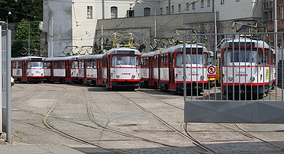 Tramvaje olomouckého Dopravního podniku (na snímku) by v roce 2014 mohly dojet po nové trati a k sídliti Nové Sady.