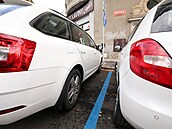 Modré parkovací zóny v Ústí nad Labem - Klíše.