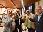Čtyři poslanci z koalice Spolu zvolení ve Zlínském kraji. Zleva Stanislav Blaha... Čtyři poslanci z koalice Spolu zvolení ve Zlínském kraji. Zleva Stanislav Blaha...