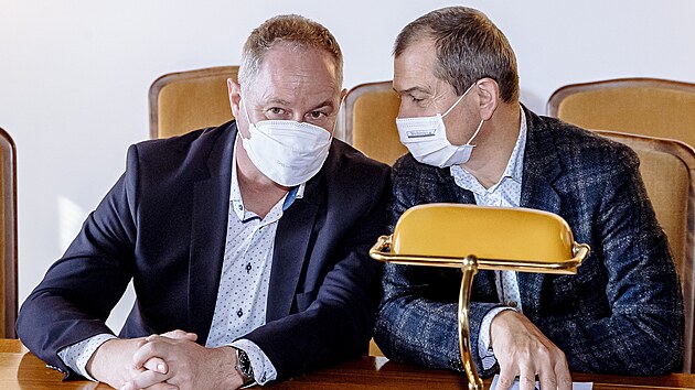 Místopředsedové hnutí STAN Petr Gazdík a Věslav Michalík