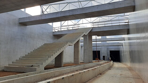 Budoucí zastávka Nová Jihlavská, která bude mít nástupiště v podzemí.